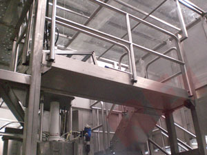 High level stainless steel access platform (fabrication and installation) at Diageo PLC, Mallusk by REI Services Ltd.